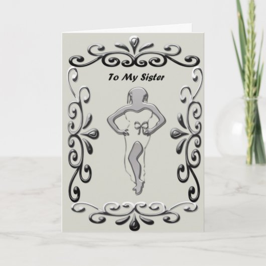 Aan Mijn Zuster - Wenskaart Kaart (Voorkant)