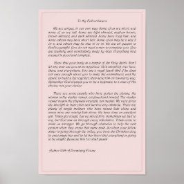 Aan mijn zusterlijke zusters poster