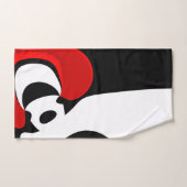 Aan Mr. Redd: Abstract zwart, wit & rood Bad Handdoek (Handdoek)
