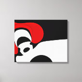 Aan Mr. Redd: Abstract zwart, wit & rood Canvas Afdruk (Voorkant)