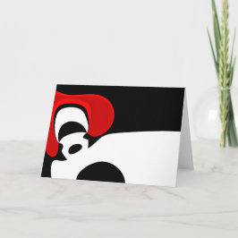 Aan Mr. Redd: Abstract zwart, wit & rood Kaart