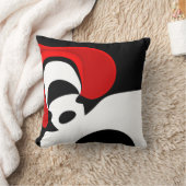 Aan Mr. Redd: Abstract zwart, wit & rood Kussen (Deken)