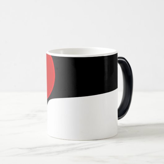 Aan Mr. Redd: Abstract zwart, wit & rood Magische Mok (Voorkant rechts)