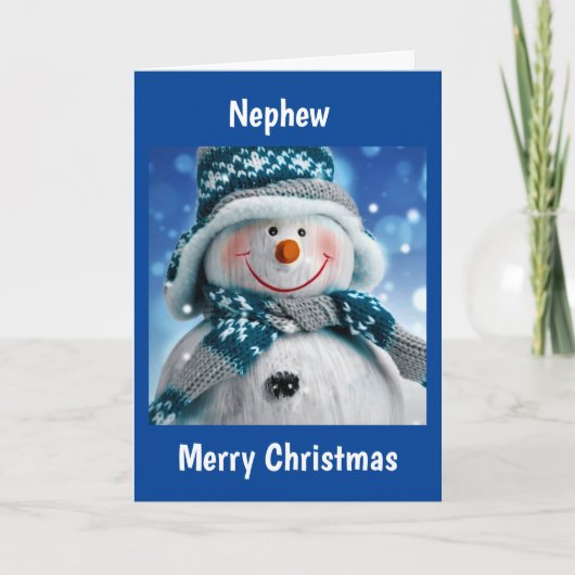 AAN **NEEF** PLEZIERIGE KERSTDAGEN   KERSTKAART FEESTDAGEN KAART (Voorkant)