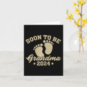 Aan Oma 2024 Moederdag Binnenkort om Oma te zijn Kaart (Gele Bloem)