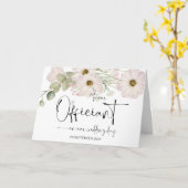 Aan onze ambtenaar op huwelijksdag Dank u priester Kaart (Gele Bloem)