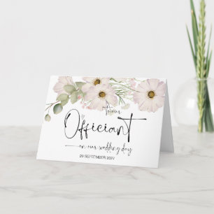 Aan onze ambtenaar op huwelijksdag Dank u priester Kaart