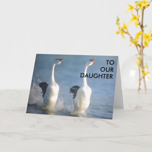 "AAN ONZE DOCHTER" AFSTUDEREN KAART (Gele Bloem)