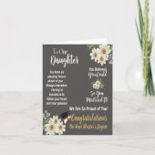 Aan onze Dochter Master's Degree Afstuderen Kaart (Voorkant)