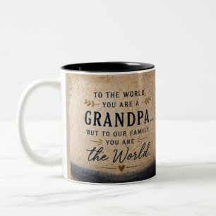 Aan Onze Familie Ben Jij de Wereld Opa Mok Ontwerp