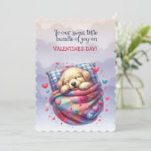 Aan onze lieve bundel vreugde op Valentijnsdag Feestdagenkaart (Staand voorkant)