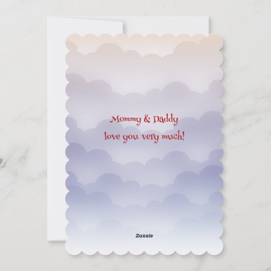 Aan onze lieve bundel vreugde op Valentijnsdag Feestdagenkaart (Achterkant)