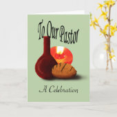 Aan onze pastoor "een feest" kaart (Gele Bloem)