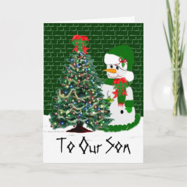 Aan Onze Zoon Feestdagen Kaart