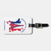 AAN PARIS GEpersonaliseerd ADDICED Bagagelabel (Voorkant horizontaal)