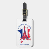 AAN PARIS GEpersonaliseerd ADDICED Bagagelabel (Voorkant verticaal)