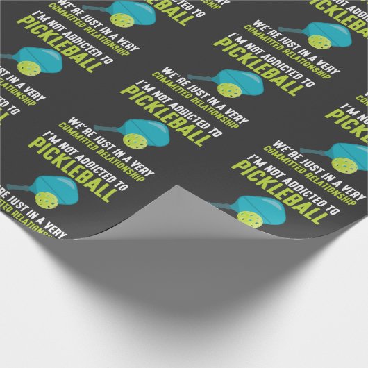 Aan Pickleball Player Sport Athlete Humor Cadeaupapier (Hoek)