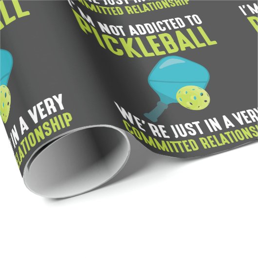 Aan Pickleball Player Sport Athlete Humor Cadeaupapier (Rol Hoek)