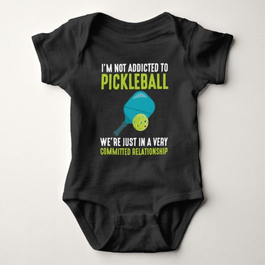 Aan Pickleball Player Sport Athlete Humor Romper (Voorkant)