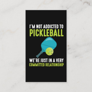 Aan Pickleball Player Sport Athlete Humor Visitekaartje