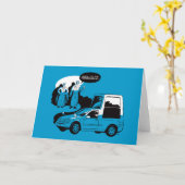 Aan Popemobile! Wenskaart Kaart (Gele Bloem)