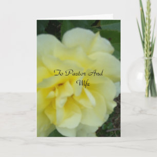 Aan predikant en vrouw bedankkaart