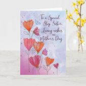 Aan stap Zuster Moederdag Love met Oranje kaart (Gele Bloem)