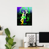 Aan technologie gebonden poster (Thuiskantoor)