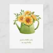 Aan u denkend Zonneschermen in Gietkan Briefkaart (Voorkant)