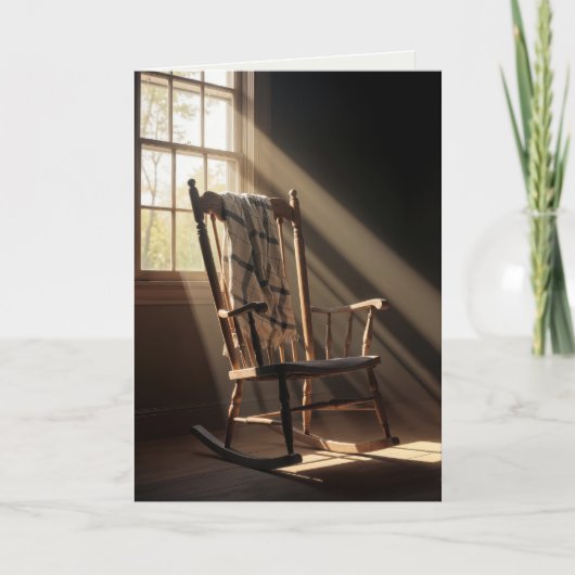 Aan u lege schommelstoel kaart (Voorkant)