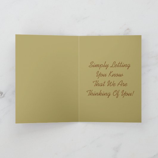 Aan u, mooie orchidee in oranje tinten kaart (Binnen)