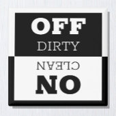 Aan/Uit In-use teken & Clean/Dirk afwasmachine Magneet