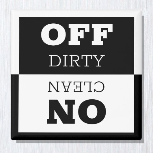 Aan/Uit In-use teken & Clean/Dirk afwasmachine Magneet