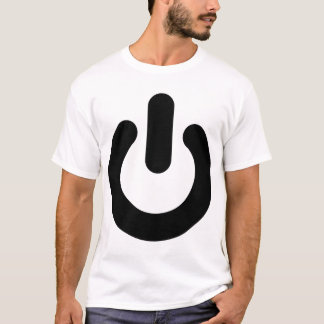 aan/uit-knop t-shirt