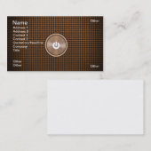 Aan/uit-knop Visitekaartje (Voorkant / Achterkant)