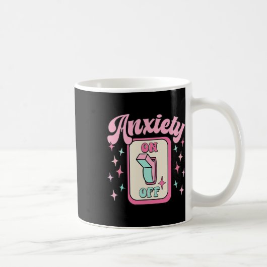 Aan-uit-schakelaar Fun Mental Health Awareness Ret Koffiemok (Rechts)