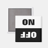 Aan-uit-wasmachine in gebruik bordkoelkasten magneet (Voorkant / Achterkant)