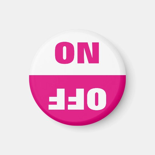 Aan-uit-wasmachine in gebruik bordkoelkasten magneet (Voorkant)