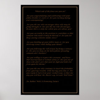 Aan welke kant van het hek - Poster