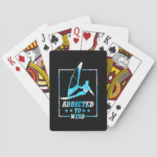 Aan wind gegeven overdracht pokerkaarten