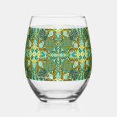 Aan zee Ananas Plezier Wijnglas Zonder Voet (Rechts)