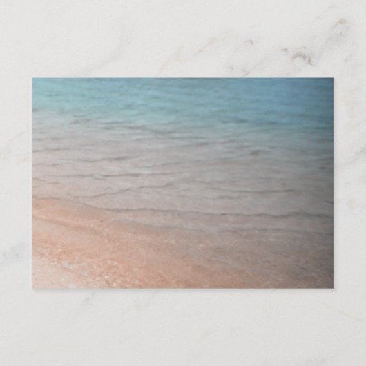 Aan zee bestemming bruiloft details informatiekaartje (Achterkant)