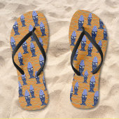 Aan zee bij het zee Beach draag Teenslippers