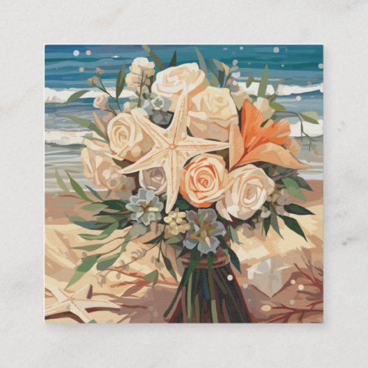 Aan zee bruiloft thema accommodatie Kaart (Achterkant)