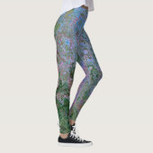 Aan zee geïnspireerde alcoholinkt Abstract Leggings (Rechts)