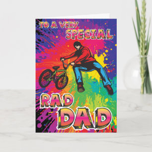 Aan zeer Speciale "DAD van rad" - Bmx- Wenskaart Kaart