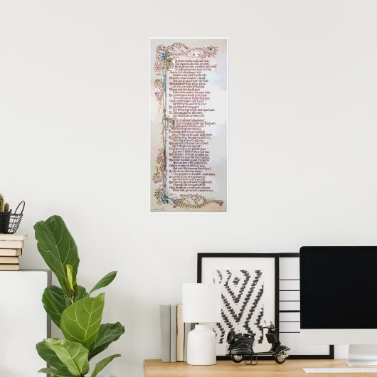 Aan zijn Coy Mistress door Andrew Marvell Poster (Thuiskantoor)