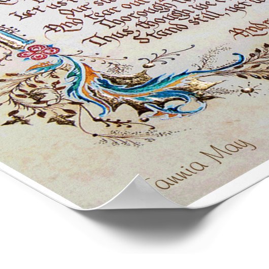 Aan zijn Coy Mistress door Andrew Marvell Poster (Hoek)