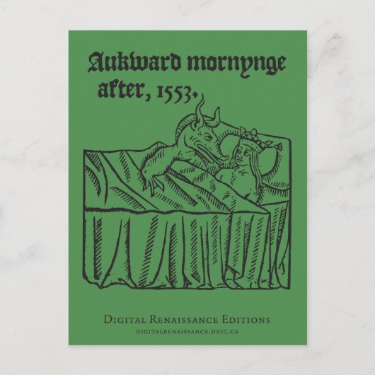 Aan zijn/haar coy iets Briefkaart (Voorkant)