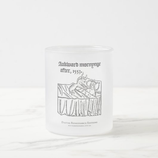 Aan zijn/haar kwetie iets matglas koffiemok (Center)